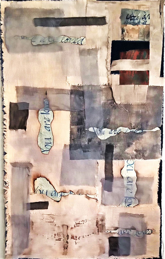 mixed media art quilt by Joanne Weis