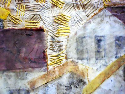 mixed media collage art by Joanne Weis